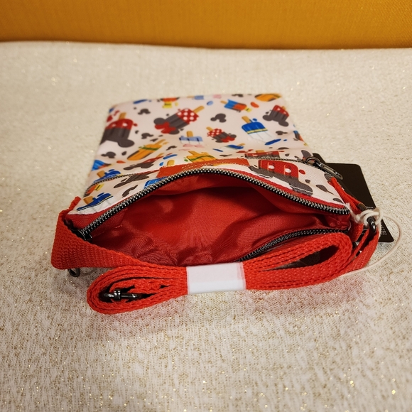 Loungefly Disney Mickey and Friends Popsicle Summer AOP Passport Bag NEW - Picture 8 of 9